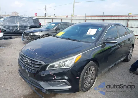2016 Hyundai Sonata Sport z USA, uszkodzony, nr VIN 5NPE34AF6GH326289